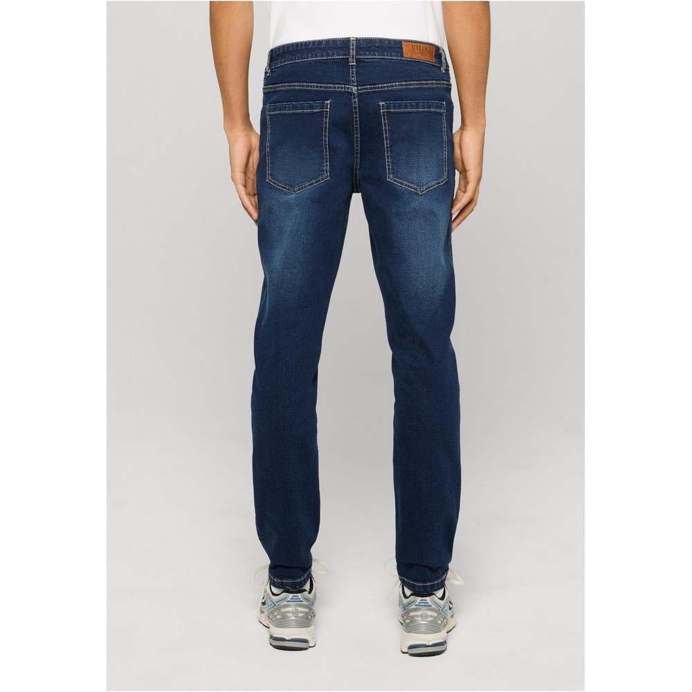 Urban Classics - Basic Slim Fit Jeans Hose gerades bein - Blau